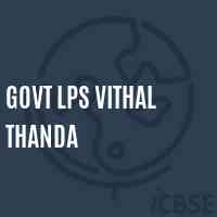 Govt Lps Vithal Thanda Primary School Logo