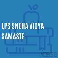 Lps Sneha Vidya Samaste Primary School Logo
