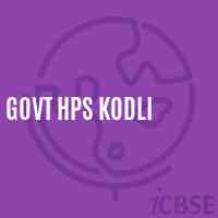 Govt Hps Kodli Middle School Logo