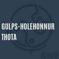 Gulps-Holehonnur Thota Primary School Logo