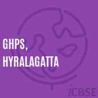Ghps, Hyralagatta Middle School Logo