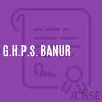 G.H.P.S. Banur Middle School Logo