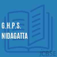 G.H.P.S. Nidagatta Middle School Logo