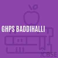 Ghps Baddihalli Middle School Logo
