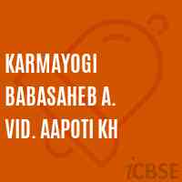 Karmayogi Babasaheb A. Vid. Aapoti Kh Secondary School Logo