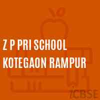 Z P Pri School Kotegaon Rampur Logo