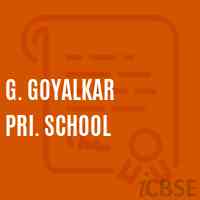 G. Goyalkar Pri. School Logo