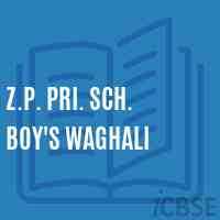 Z.P. Pri. Sch. Boy'S Waghali Primary School Logo