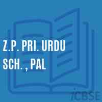 Z.P. Pri. Urdu Sch. , Pal Middle School Logo
