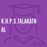 K.H.P.S.Talakatnal Middle School Logo