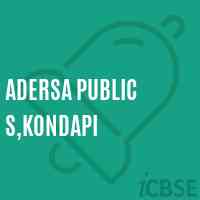 Adersa Public S,Kondapi Middle School Logo