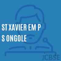 St Xavier Em P S Ongole Primary School Logo