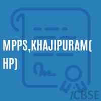 Mpps,Khajipuram(Hp) Primary School Logo