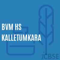 Bvm Hs Kalletumkara Secondary School Logo