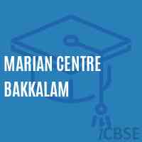 Marian Centre Bakkalam Middle School Logo