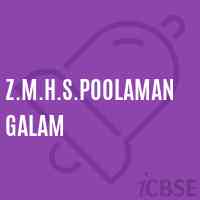 Z.M.H.S.Poolamangalam School Logo