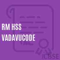 Rm Hss Vadavucode High School Logo