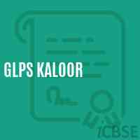 Glps Kaloor Primary School Logo