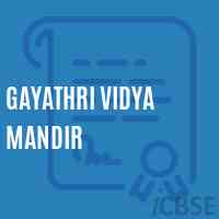 Gayathri Vidya Mandir Middle School Logo
