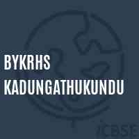 Bykrhs Kadungathukundu Secondary School Logo