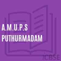 A.M.U.P.S Puthurmadam Middle School Logo