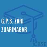 G.P.S. Zari Zuarinagar Primary School Logo