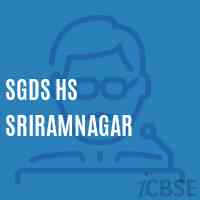 Sgds Hs Sriramnagar Secondary School Logo
