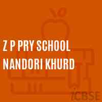 Z P Pry School Nandori Khurd Logo