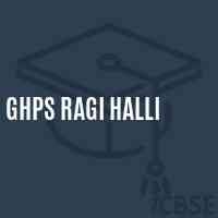 Ghps Ragi Halli Middle School Logo