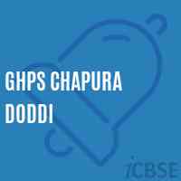 Ghps Chapura Doddi Middle School Logo