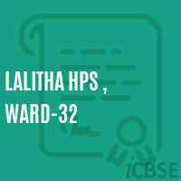 Lalitha Hps , Ward-32 Secondary School Logo