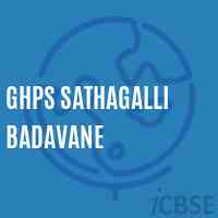 Ghps Sathagalli Badavane Middle School Logo