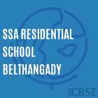 Ssa Residential School Belthangady Logo
