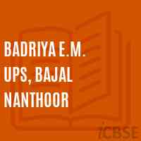 Badriya E.M. Ups, Bajal Nanthoor Middle School Logo