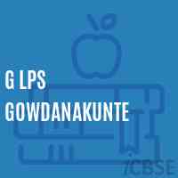 G Lps Gowdanakunte Primary School Logo