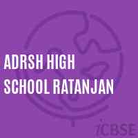 Adrsh High School Ratanjan Logo