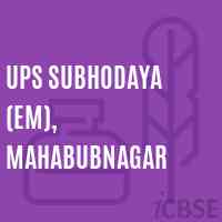Ups Subhodaya (Em), Mahabubnagar Middle School Logo