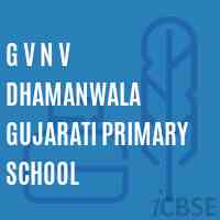 G V N V Dhamanwala Gujarati Primary School Logo