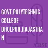 Govt.Polytechnic College Dholpur,Rajasthan Logo