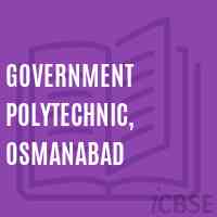 Government Polytechnic, Osmanabad College Logo