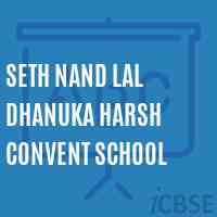 Seth Nand Lal Dhanuka Harsh Convent School Logo