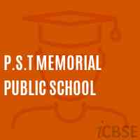 P.S.T Memorial Public School Logo