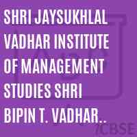 Shri Jaysukhlal Vadhar Institute of Management Studies Shri Bipin T. Vadhar College of Management (JVIMS-MCA College)(SFI)-Jamnagar Logo