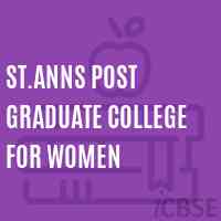 St.Anns Post Graduate College For Women Logo
