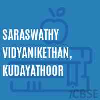 Saraswathy Vidyanikethan, Kudayathoor School Logo