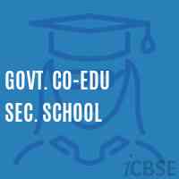 Govt. Co-Edu Sec. School Logo