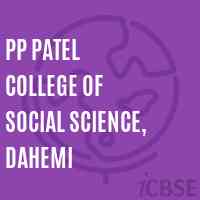 PP Patel College of Social Science, Dahemi Logo