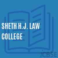 Sheth H.J. Law College Logo