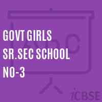 Govt Girls Sr.Sec School No-3 Logo