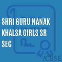 Shri Guru Nanak Khalsa Girls Sr Sec School Logo
